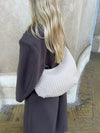 Palma flettet skuldertaske - Beige