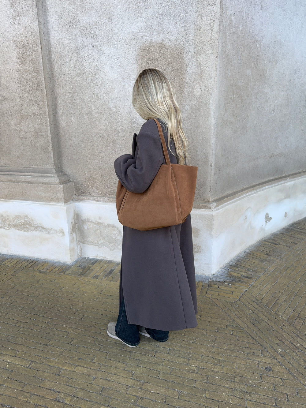 Tolouse ruskindstaske - Brun