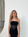 Zera blonde tube top - Sort