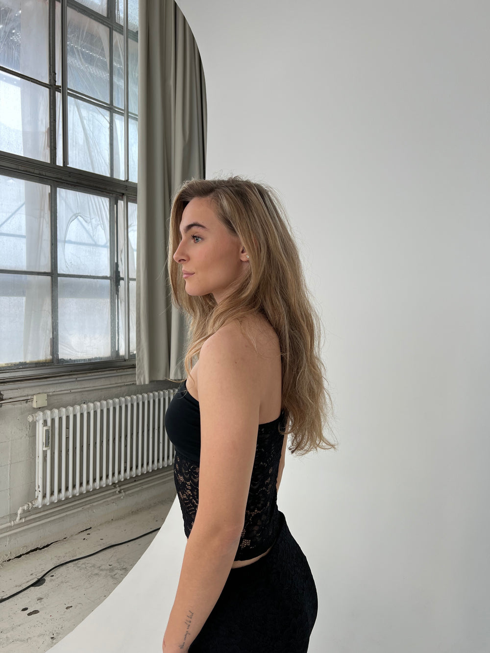 Zera blonde tube top - Sort