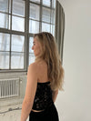 Zera blonde tube top - Sort