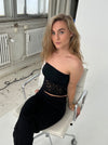 Zera blonde tube top - Sort