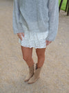 Erla blonde nederdel - Hvid