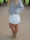 Erla blonde nederdel - Hvid