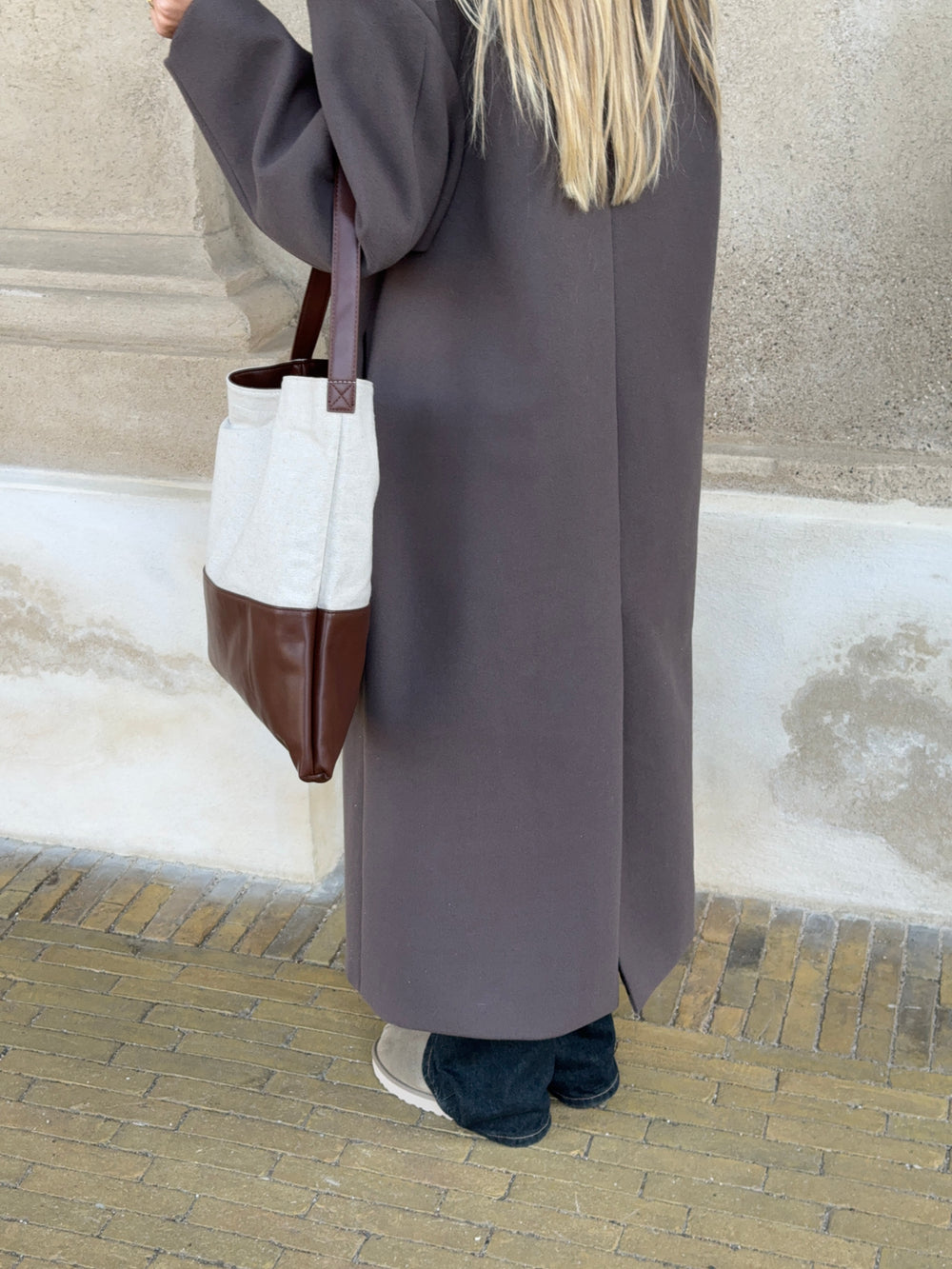 Genova skuldertaske - Beige/brun