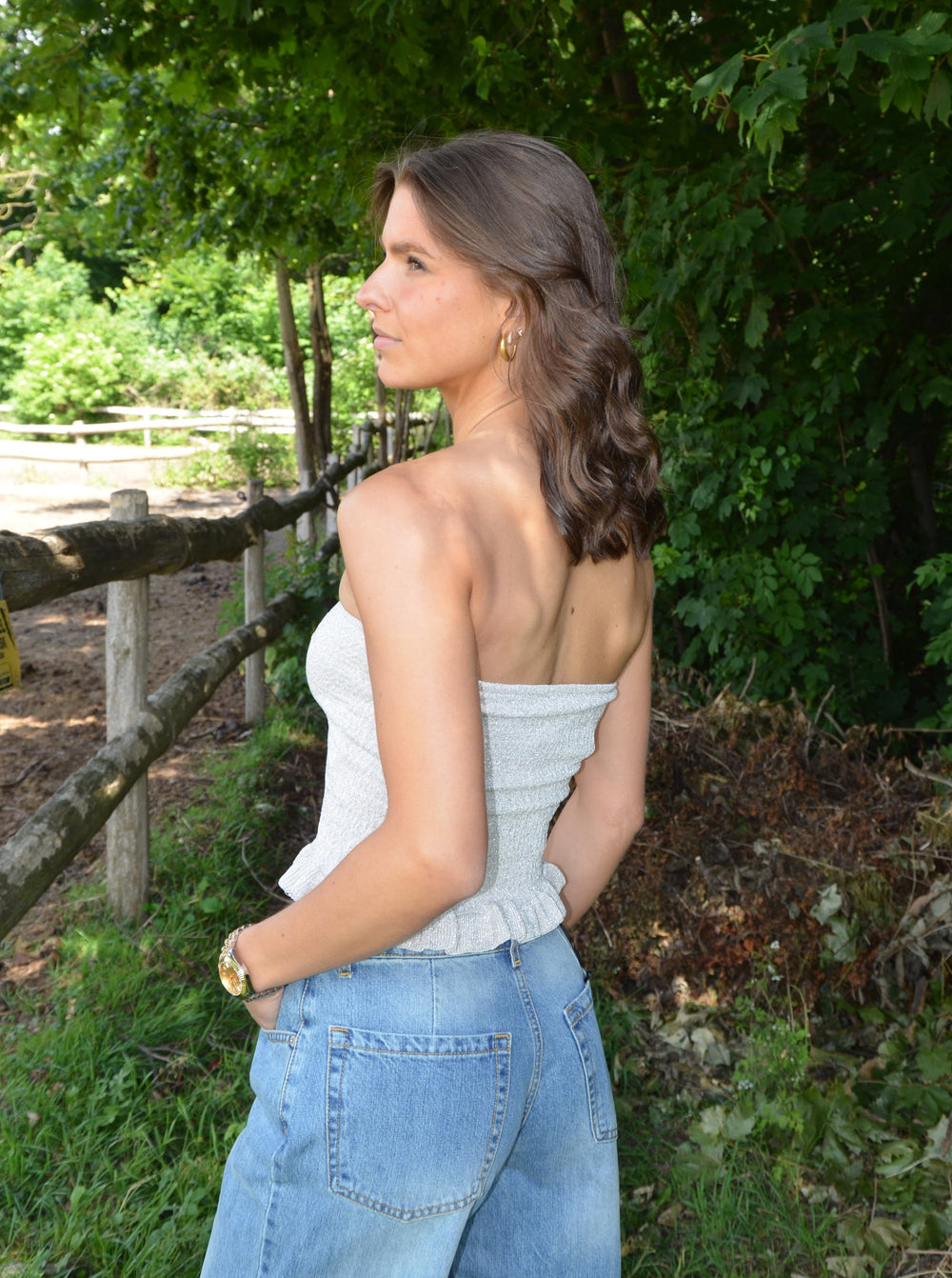 Tone smock top - Beige