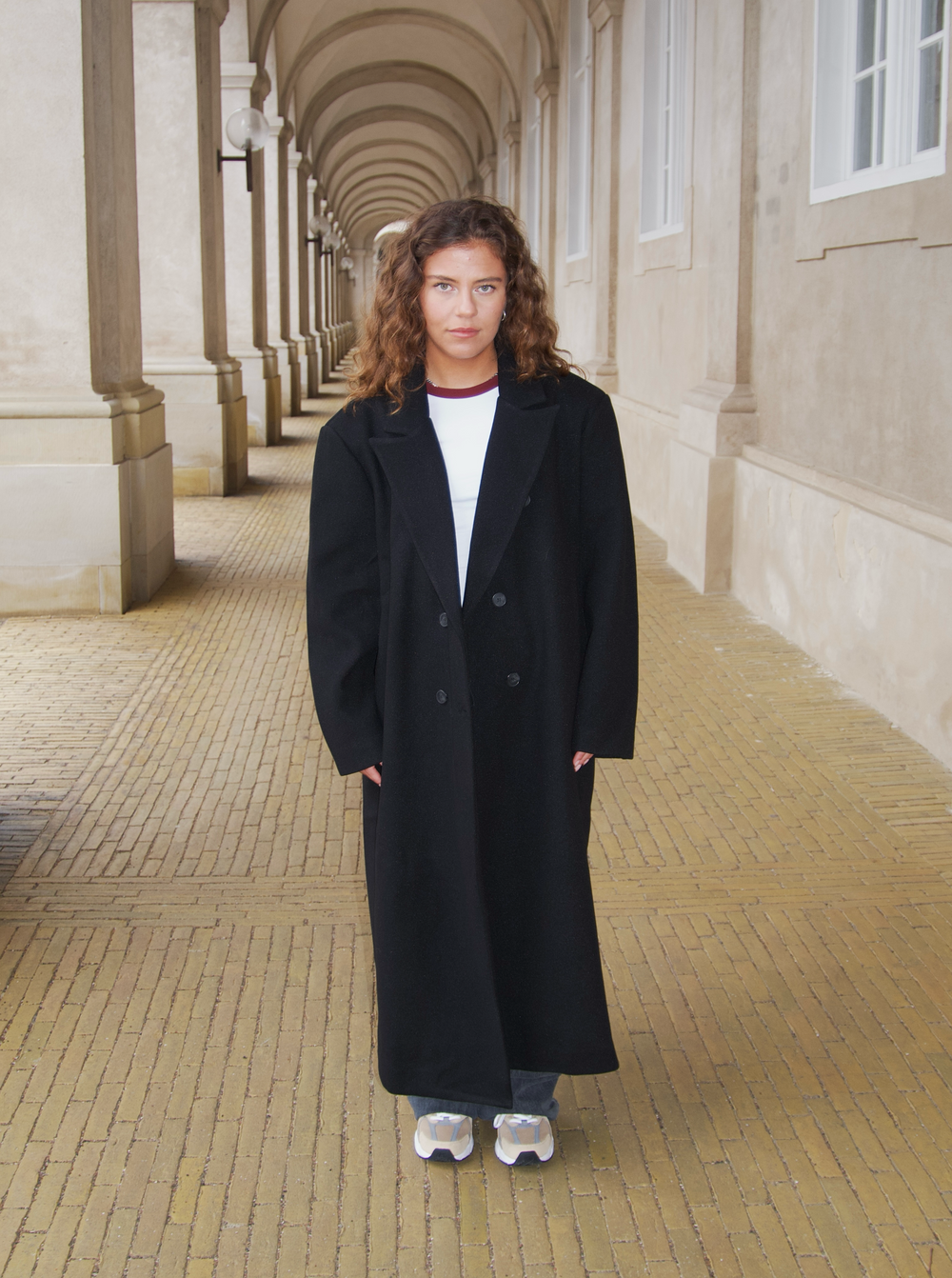 Alva oversized frakke - Sort