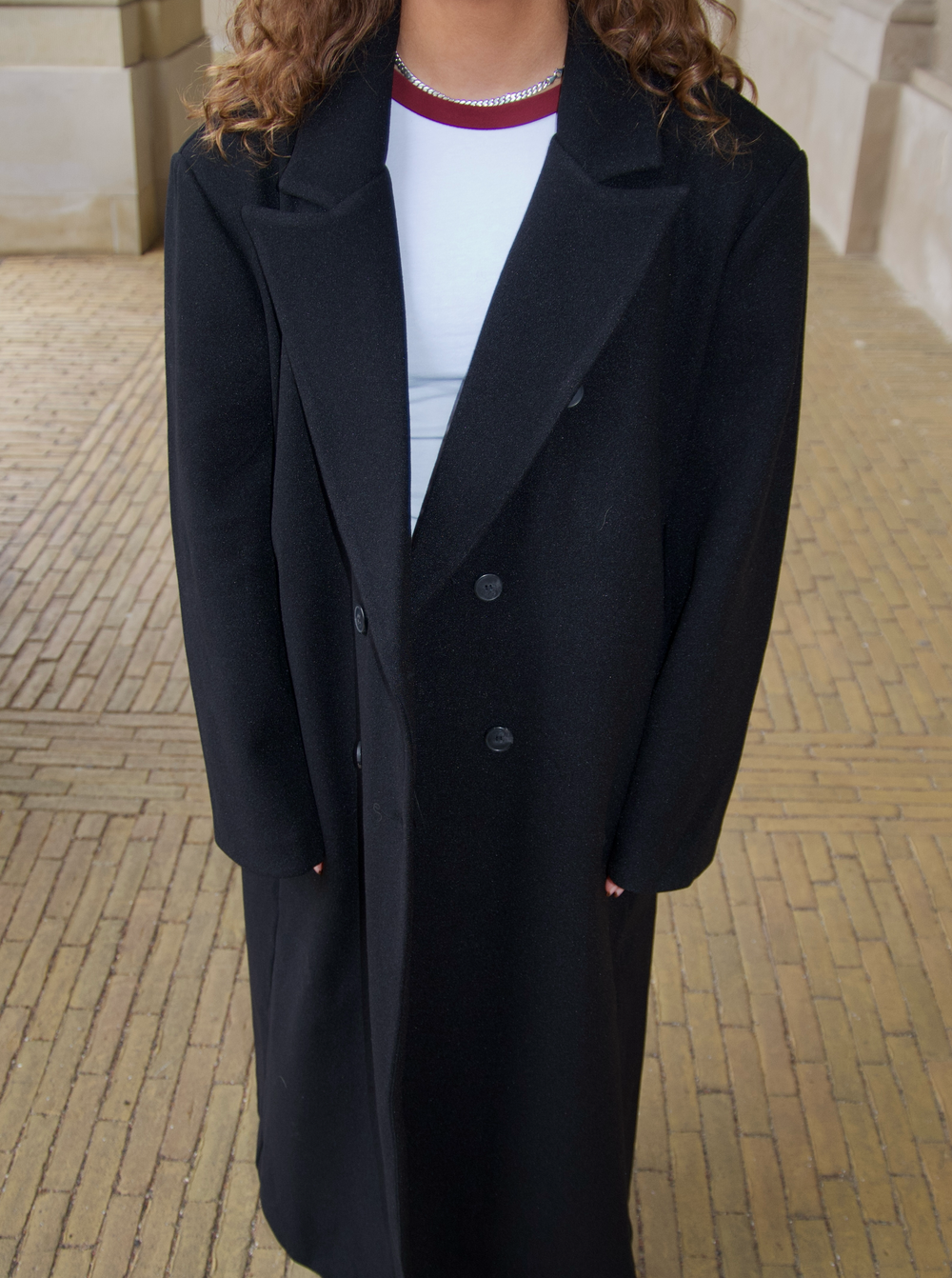 Alva oversized frakke - Sort