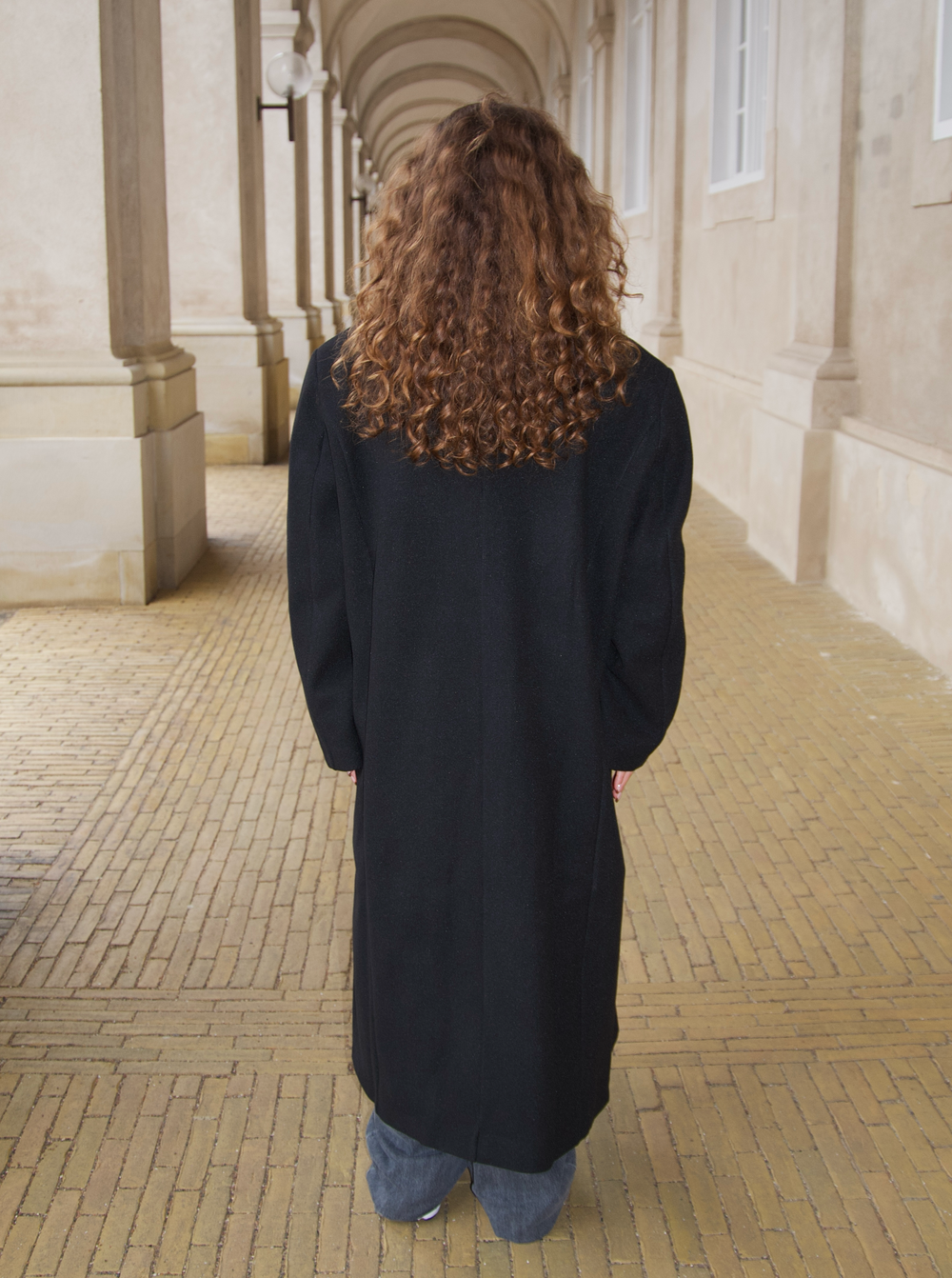 Alva oversized frakke - Sort