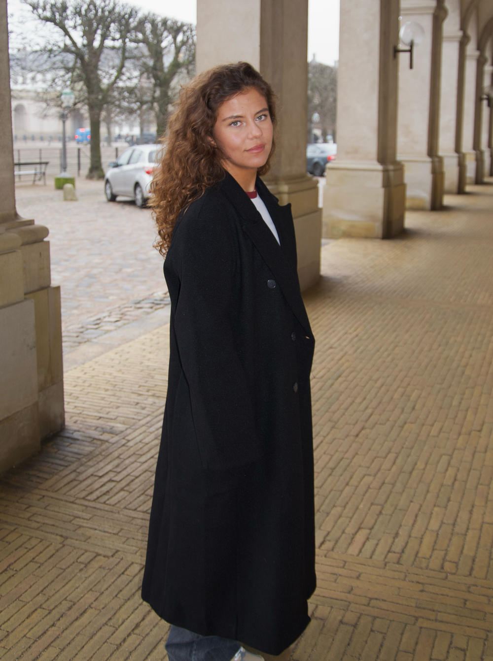 Alva oversized frakke - Sort