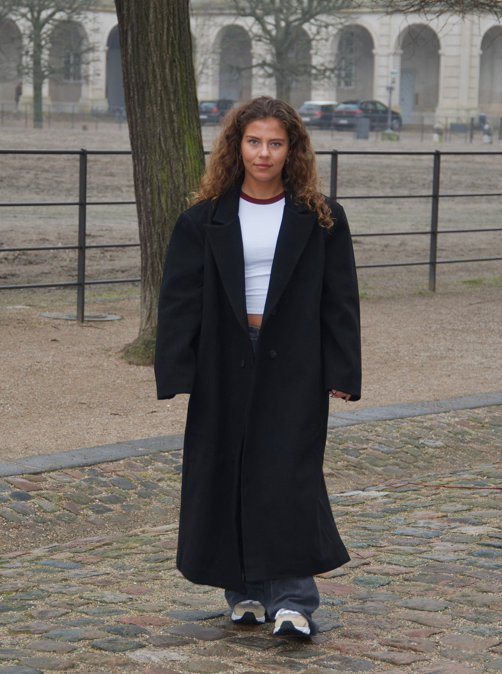 Alva oversized frakke - Sort