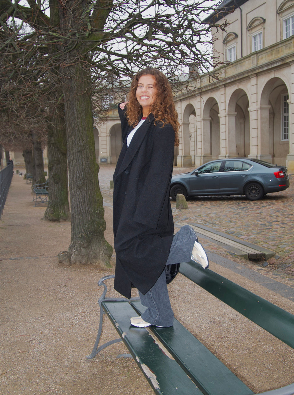 Alva oversized frakke - Sort