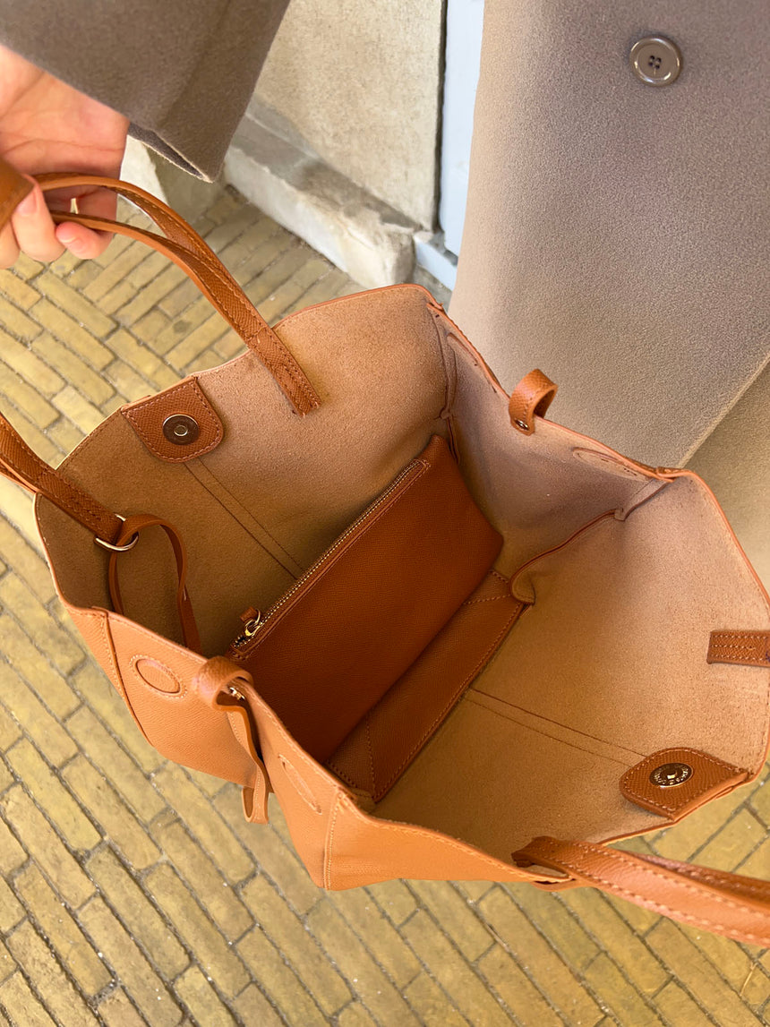 Santiago mini skuldertaske - Brun