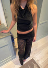 Dora halterneck top - Sort