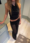 Dora halterneck top - Sort
