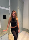 Dora halterneck top - Sort