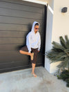 Kelsey bermudashorts med nålestriber - Brun