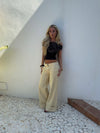 Siv jeans - Lys gul