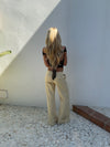 Siv jeans - Lys gul