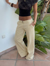 Siv jeans - Lys gul
