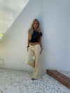 Siv jeans - Lys gul