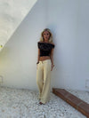 Siv jeans - Lys gul