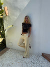 Siv jeans - Lys gul