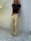 Siv jeans - Lys gul