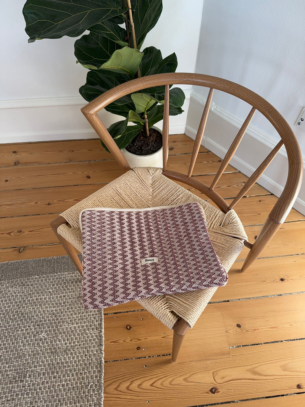 Honey computer sleeve - Beige/rød