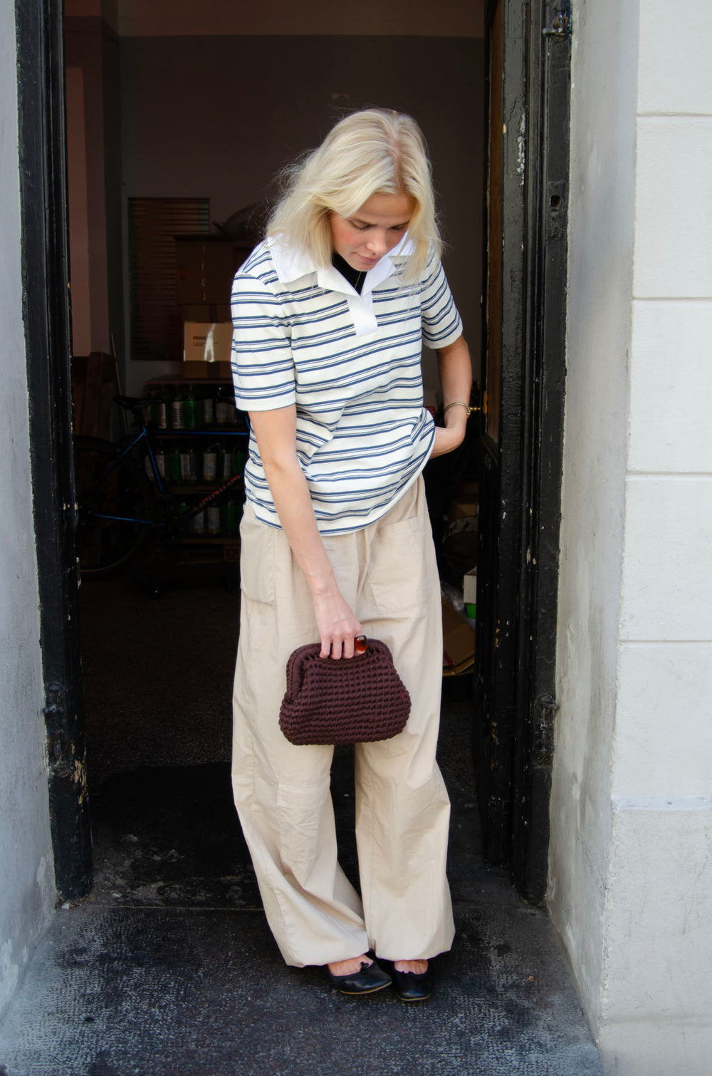 Calia hæklet clutch - Brun