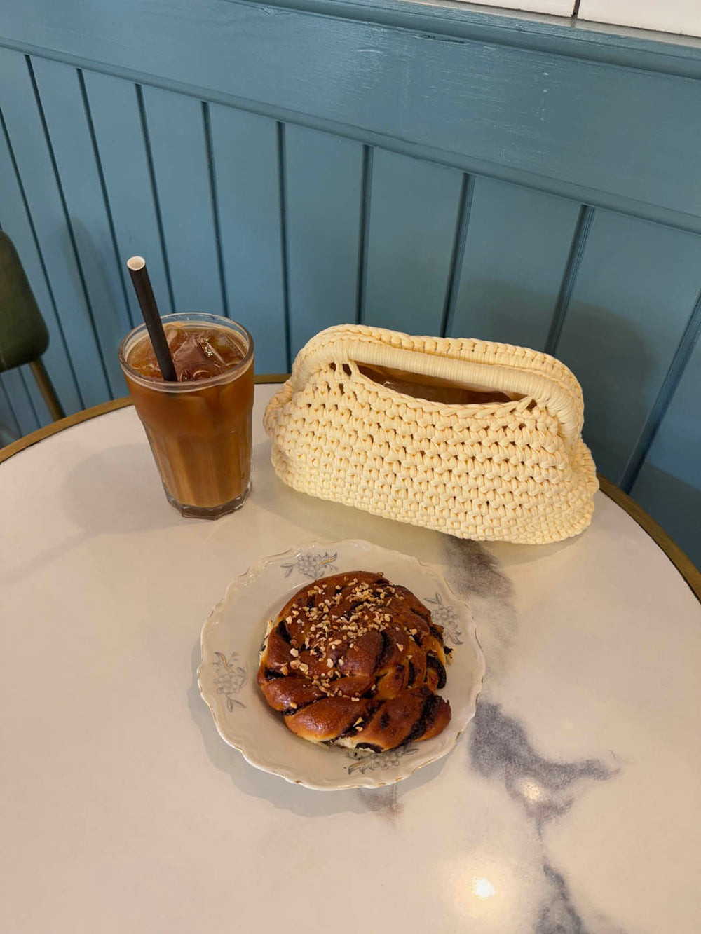 Calia hæklet clutch - Lys gul