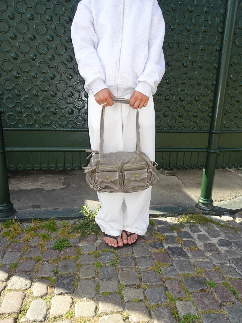 Becky skuldertaske med lommer - Brun