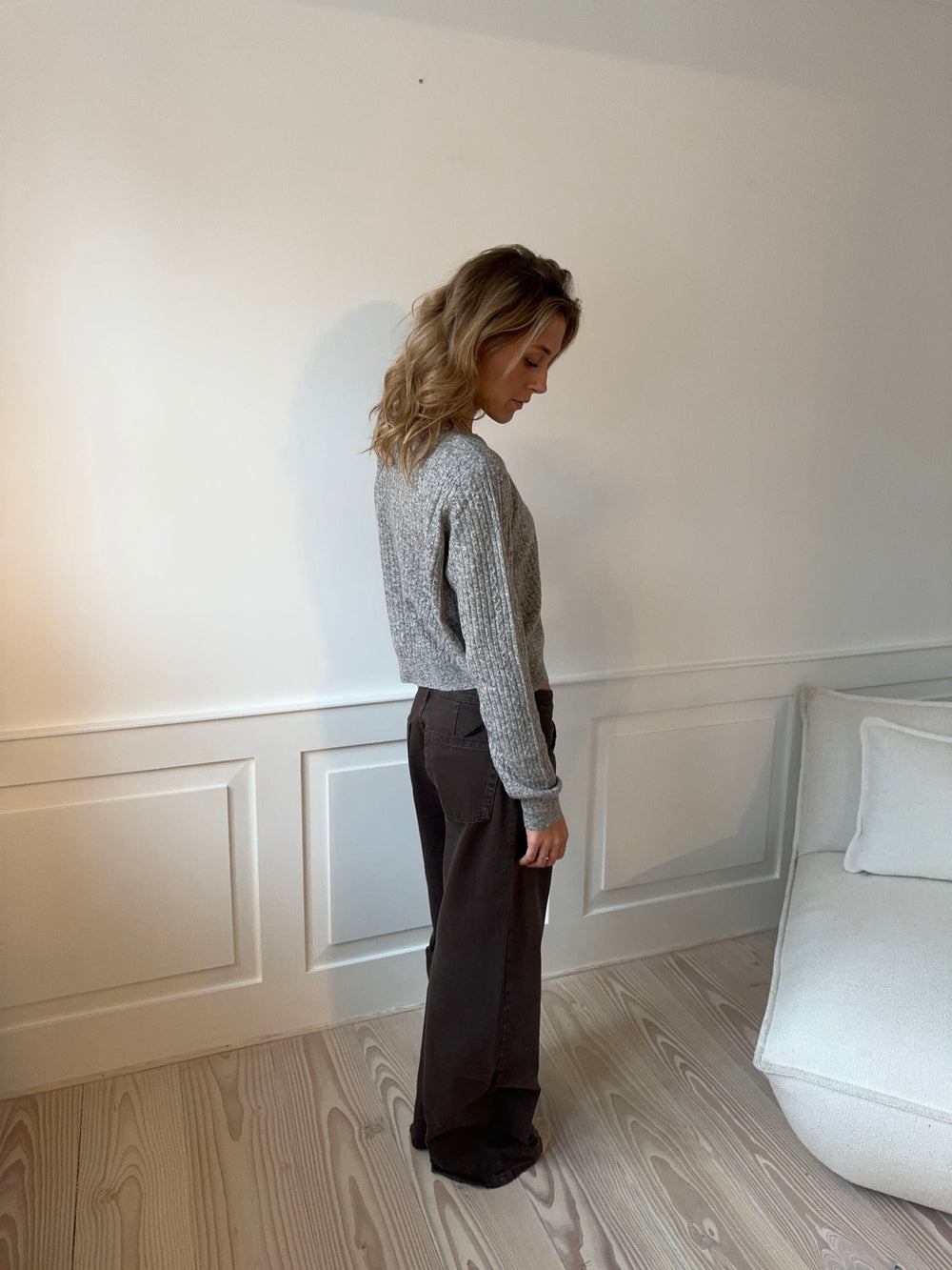 Audrey jeans - Mørkebrun