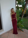 Yasmina maxi nederdel - Bordeaux