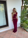 Yasmina maxi nederdel - Bordeaux