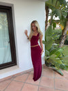 Yasmina maxi nederdel - Bordeaux