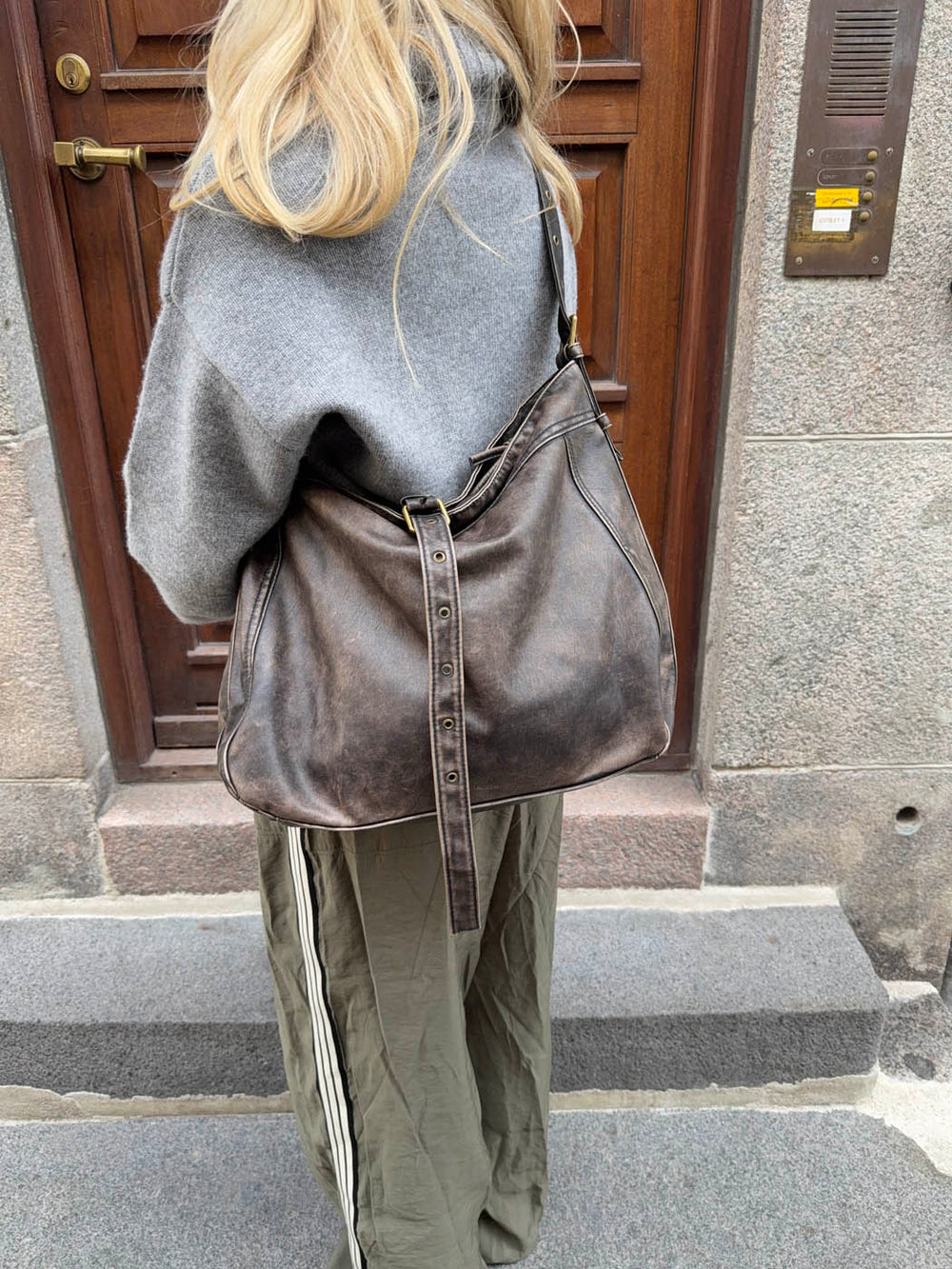 Tyra skuldertaske - Brun