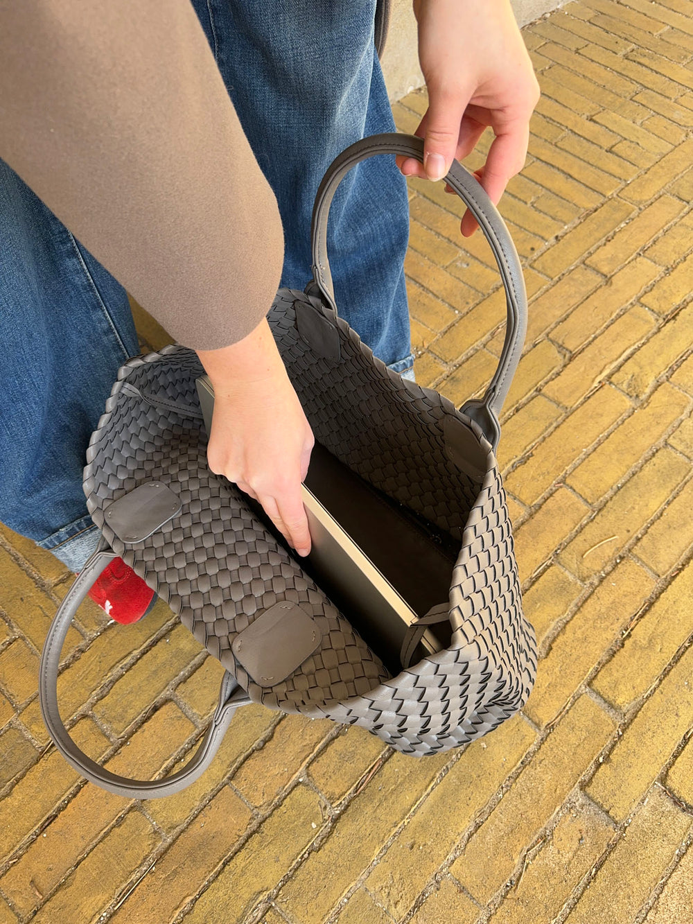 Bogotá flettet taske - Grå
