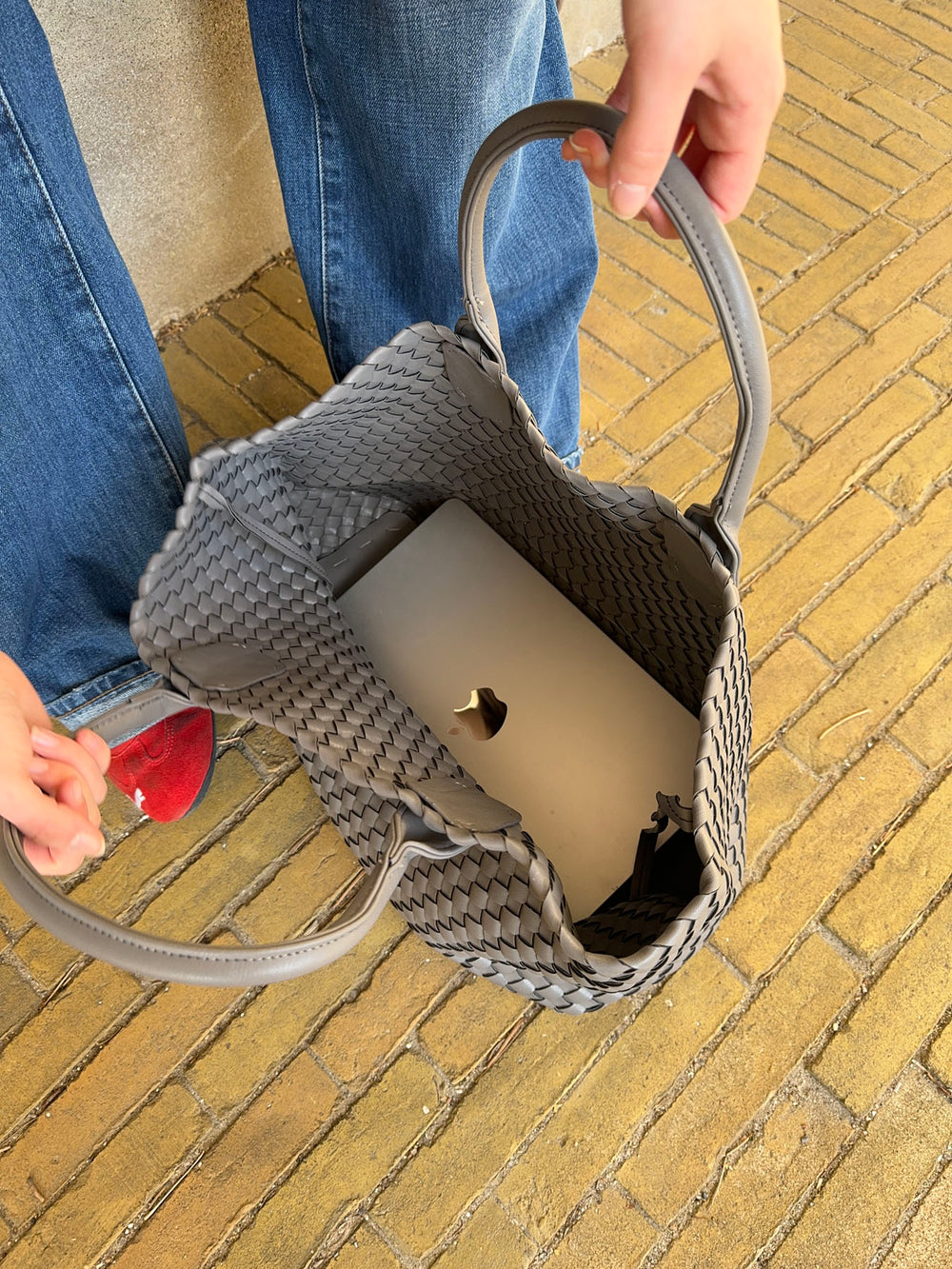 Bogotá flettet taske - Grå