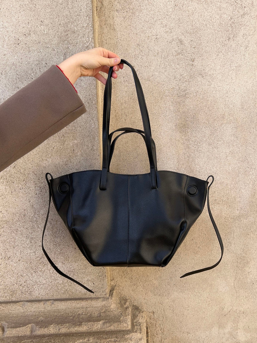Santiago mini skuldertaske - Sort