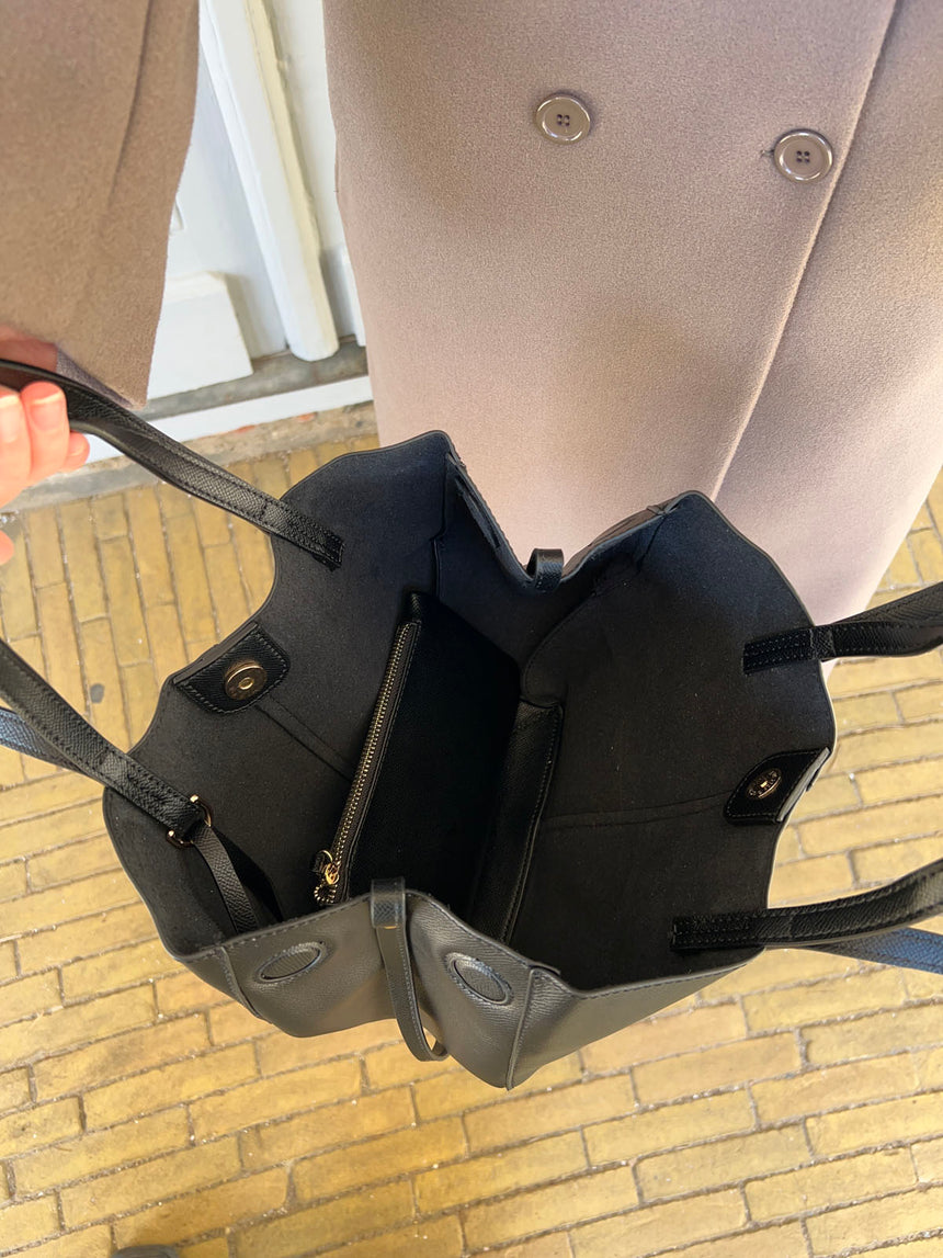 Santiago mini skuldertaske - Sort