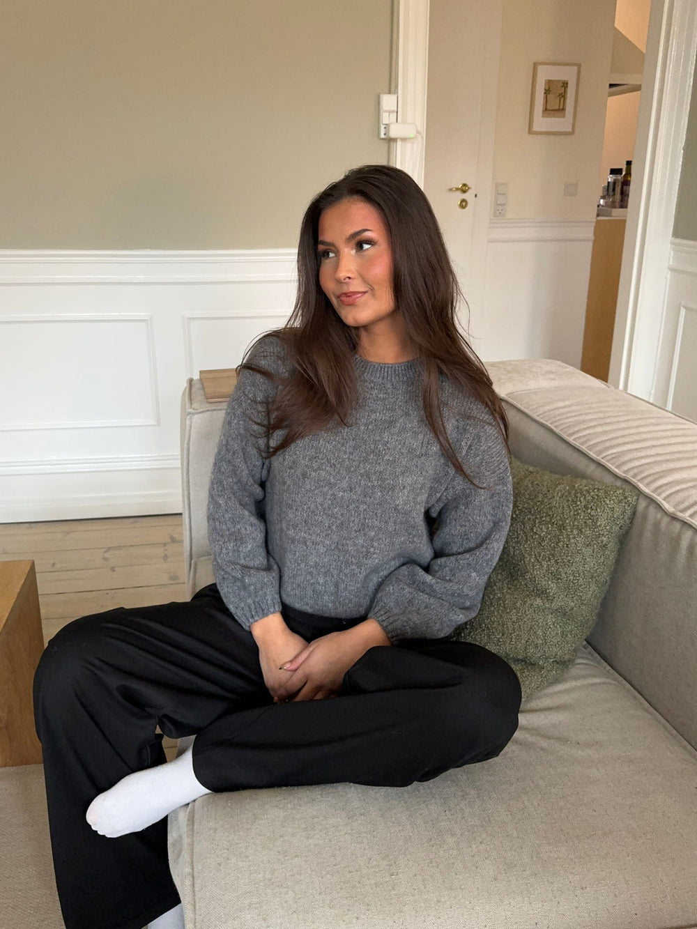 Miti Striktrøje - Grå