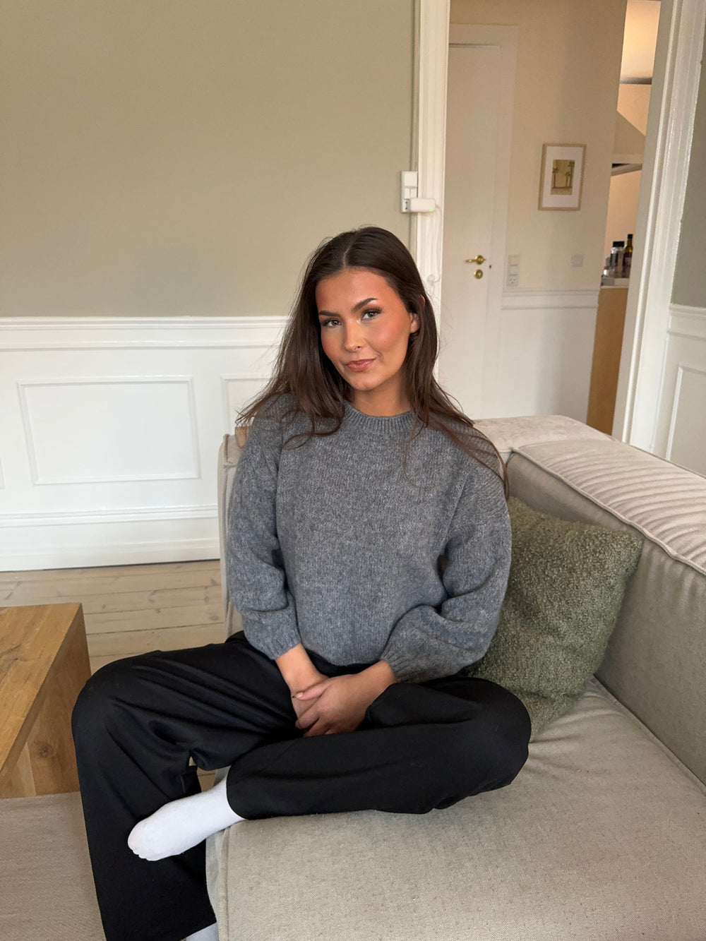 Miti Striktrøje - Grå