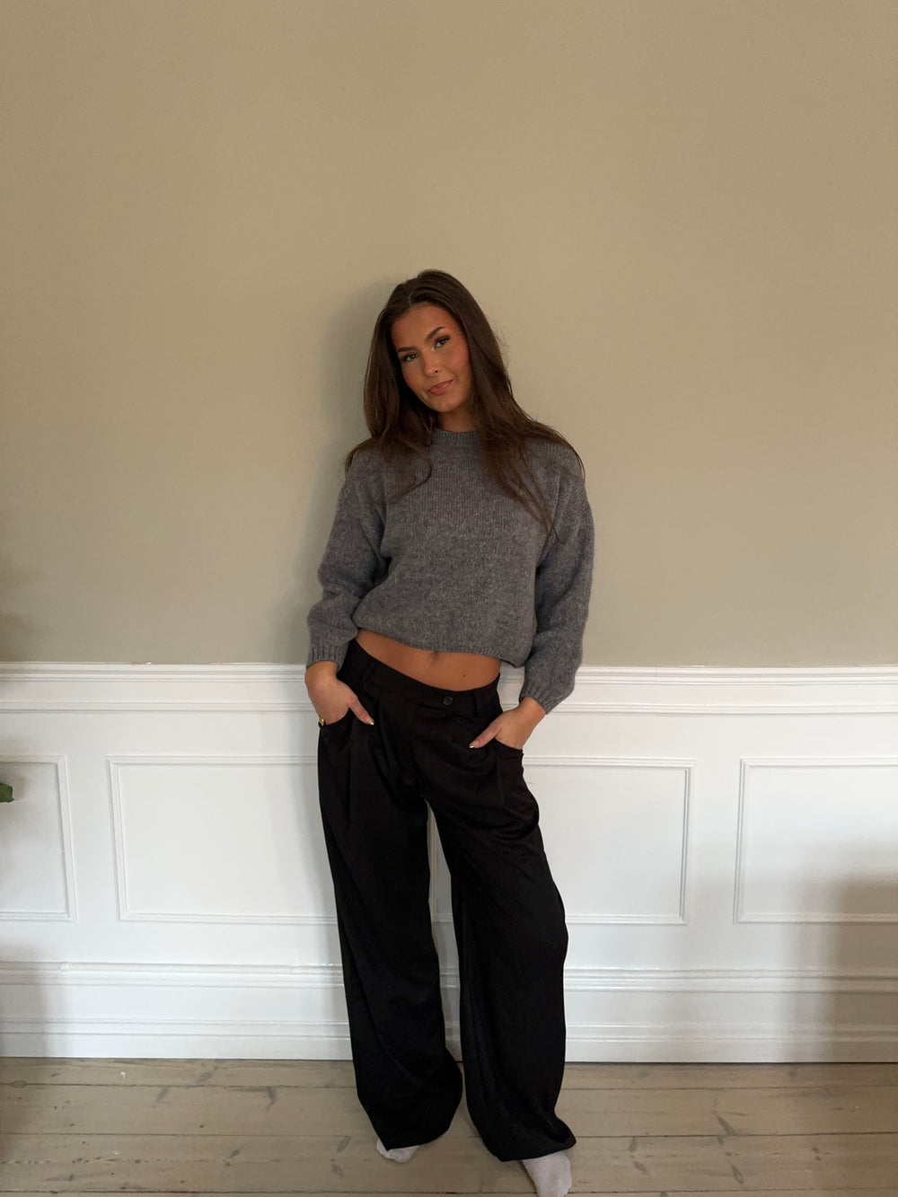 Miti Striktrøje - Grå