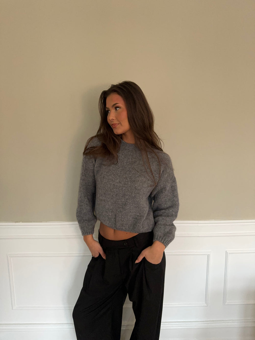 Miti Striktrøje - Grå