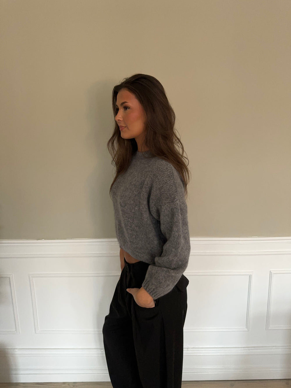 Miti Striktrøje - Grå