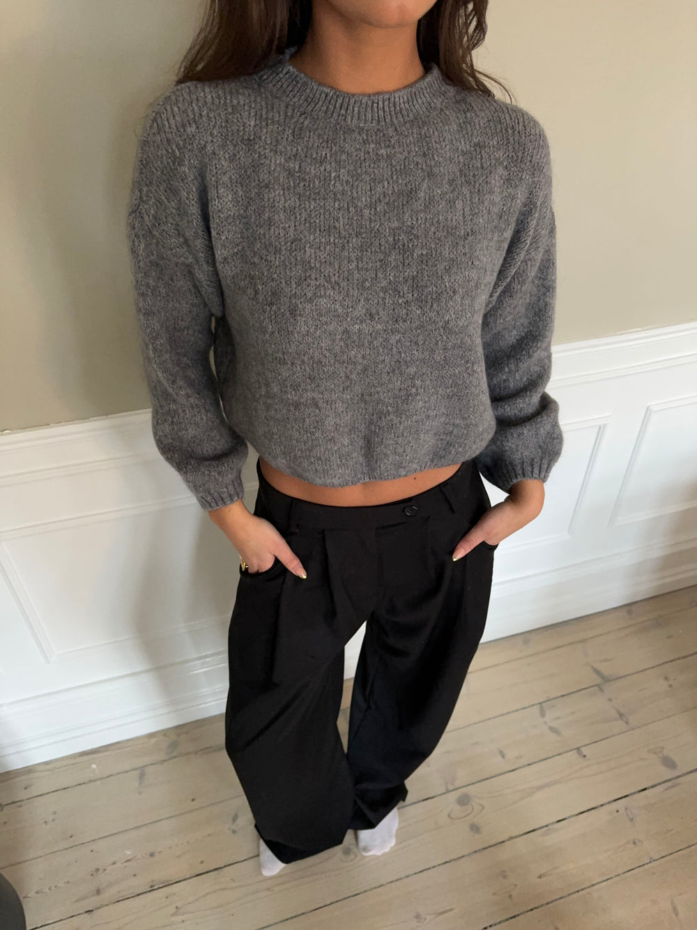 Miti Striktrøje - Grå