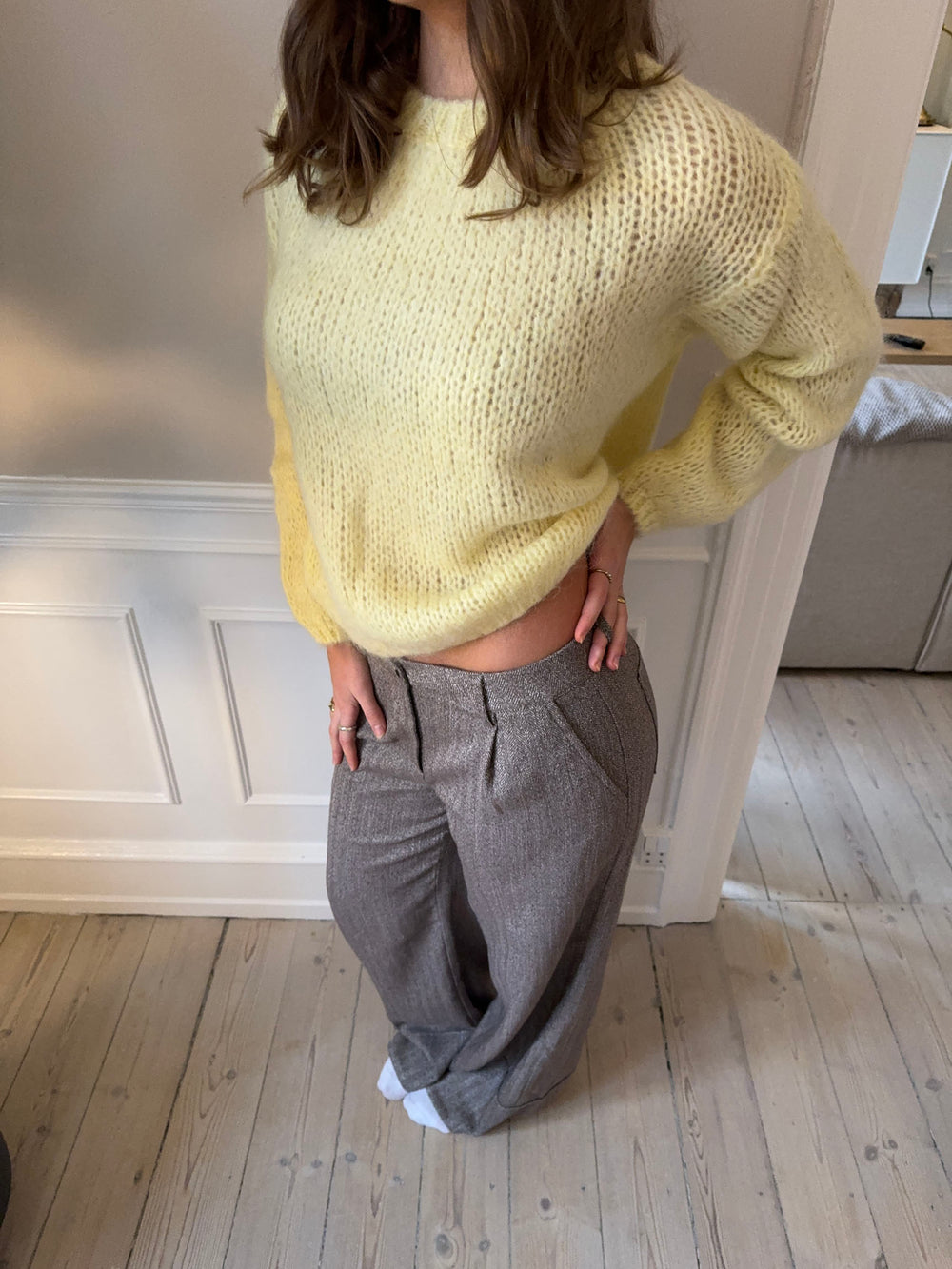 Genevieve striktrøje - Gul