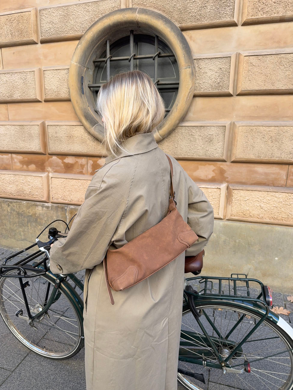 Ruslinde taske i ruskind - Brun