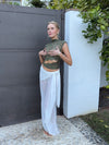 Marisole top i blonde - Kaki